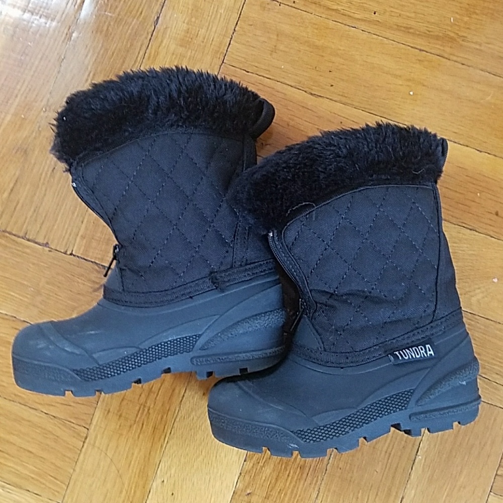 Black Toddler Girl Snowboots